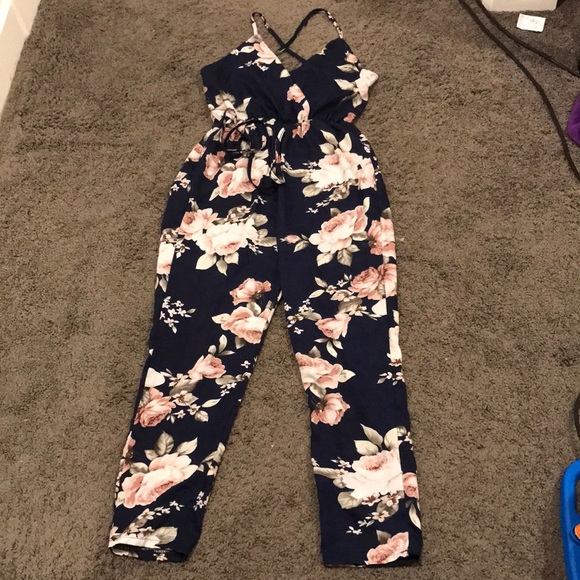 Pants - Extra small floral jumpsuit